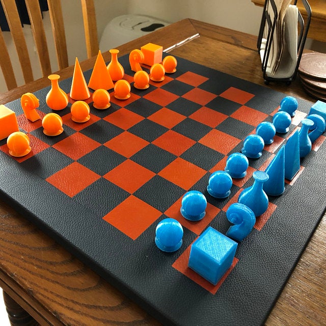 Man Ray Chess Set - Board and Pieces