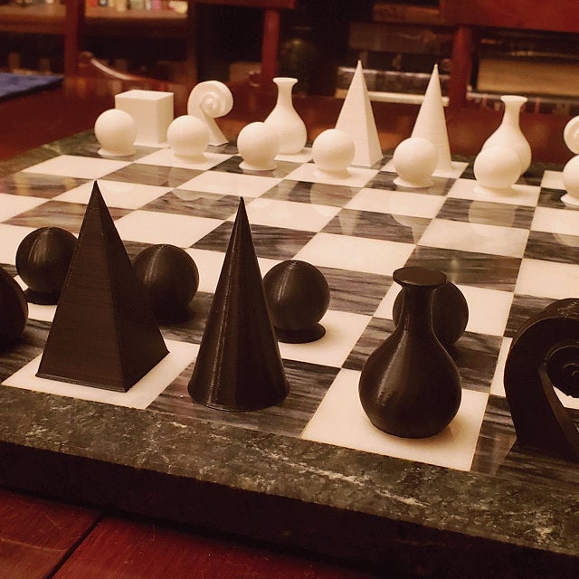 Man Ray Chess Set - Board and Pieces