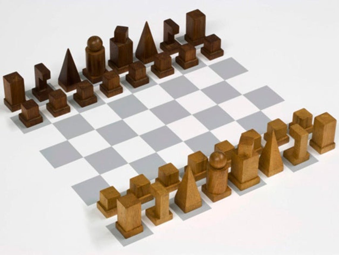 Chess Set by Man Ray. Bauhaus Movement