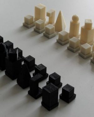 Minimalist Bauhaus Chess Set