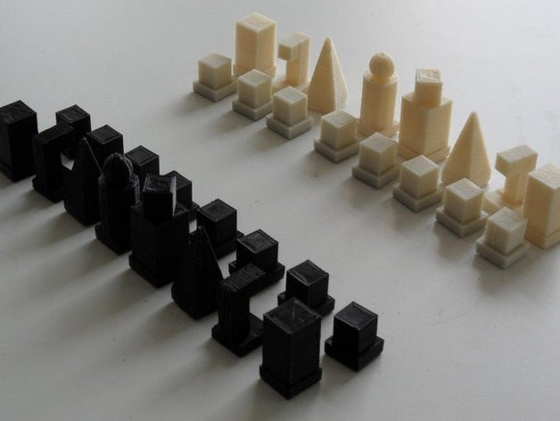 Chess Set by Man Ray. Bauhaus Movement